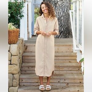 Frank & Eileen Tan Long Sleeve Dress